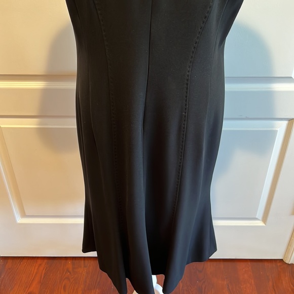 BASLER RUFFLE NECK BLACK DRESS - Picture 7 of 9